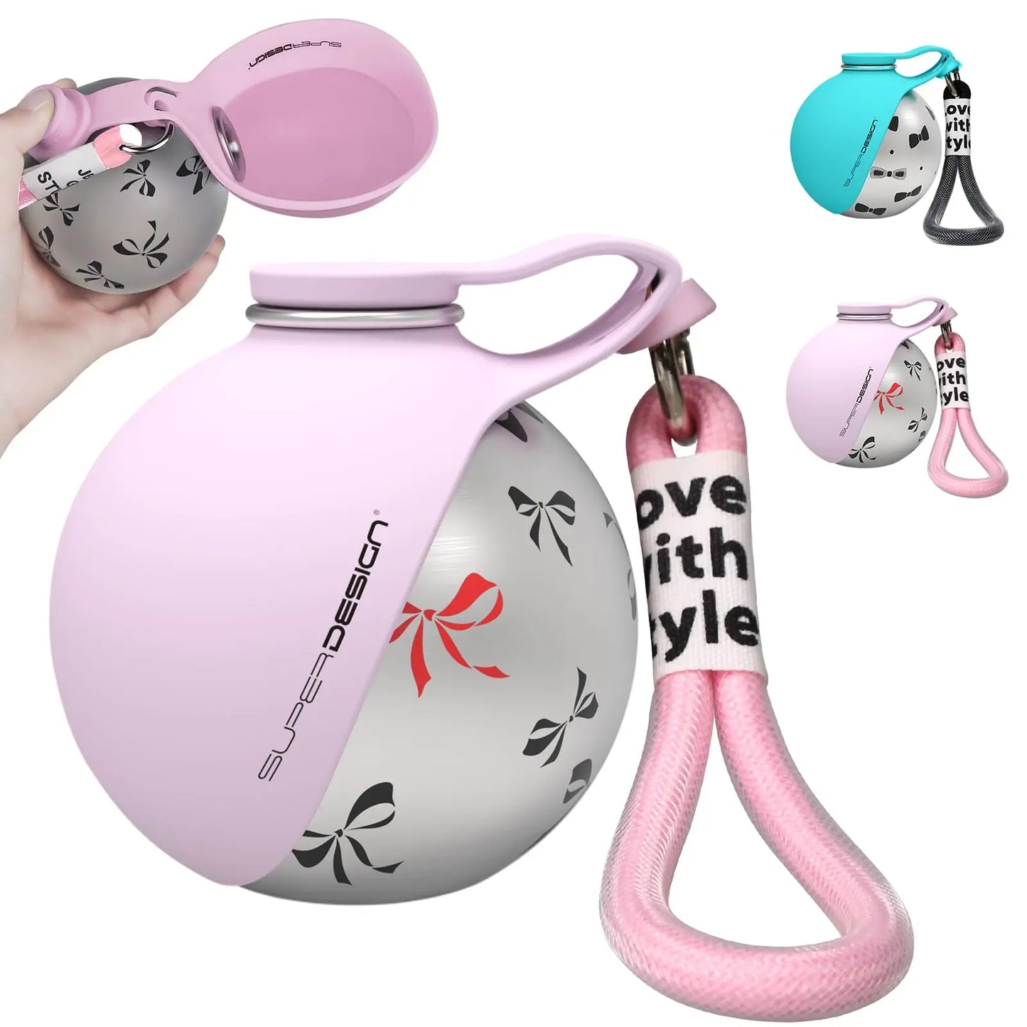 Portable Pet Water Bottle for Small Dogs – Stainless Steel & Silicone Travel Bottle