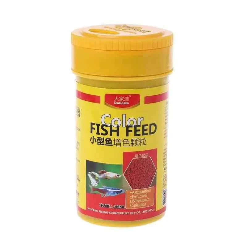 Color-Enhancing Fish Food – Spirulina Granules for Aquarium Fish Tank Feeding