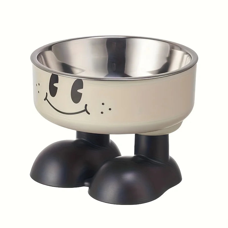 Adjustable Elevated Pet Bowl – Stainless Steel Food & Water Feeder for All Sizes