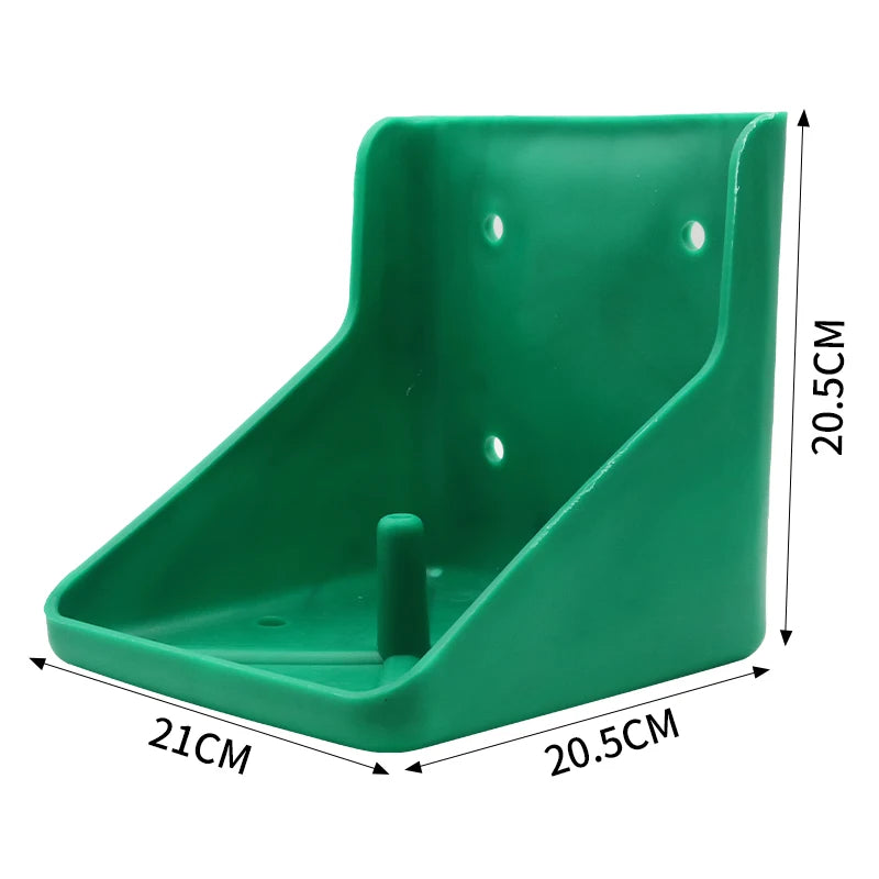 Red/Green Salt Block Holder Goat Mineral Block Tray Bite Resistant Save Space Cattle Sheep Horse Lick Brick Container for Farm