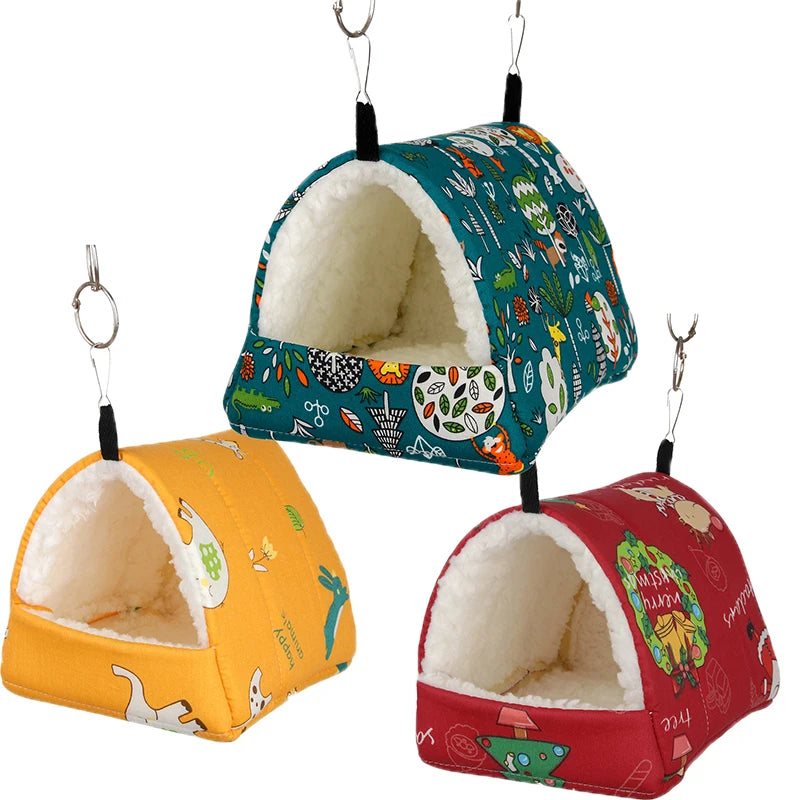 Cozy Small Pet Hammock – Warm Sleeping Nest for Birds, Squirrels & Hamsters
