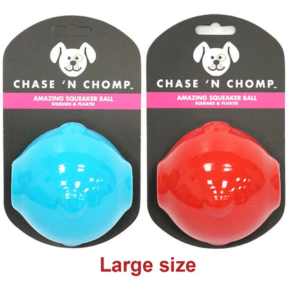 CAITEC Dog Toy Amazing Squeaker Ball Durable Floatable Springy Bite Resistant Best for Tossing Chasing For aging Medium Large Dog
