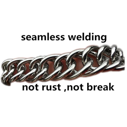 2pcs Stainless Steel Chain Double Link Curb Chain For  Horse Bits Pet 23cm
