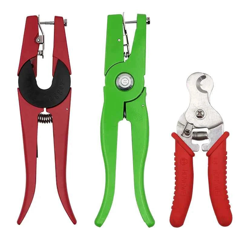 1Pcs Ear Tag Clamp & Cutter Pliers Tag Applicators Farm Animal Metal Ear Thorn Tongs Swine Cow Sheep Rabbit Identification Tool