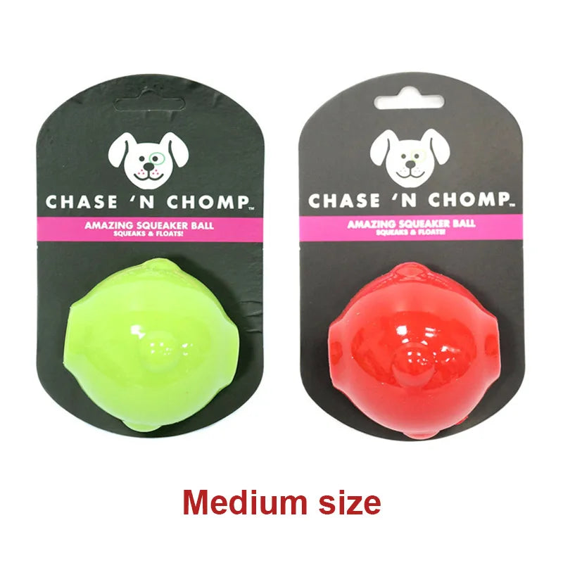 CAITEC Dog Toy Amazing Squeaker Ball Durable Floatable Springy Bite Resistant Best for Tossing Chasing For aging Medium Large Dog