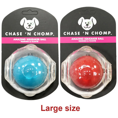 CAITEC Dog Toy Amazing Squeaker Ball Durable Floatable Springy Bite Resistant Best for Tossing Chasing For aging Medium Large Dog