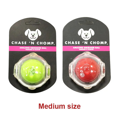 CAITEC Dog Toy Amazing Squeaker Ball Durable Floatable Springy Bite Resistant Best for Tossing Chasing For aging Medium Large Dog