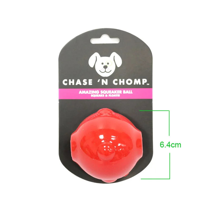 CAITEC Dog Toy Amazing Squeaker Ball Durable Floatable Springy Bite Resistant Best for Tossing Chasing For aging Medium Large Dog