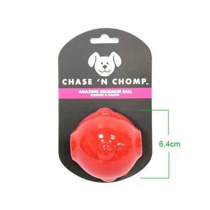 CAITEC Dog Toy Amazing Squeaker Ball Durable Floatable Springy Bite Resistant Best for Tossing Chasing For aging Medium Large Dog