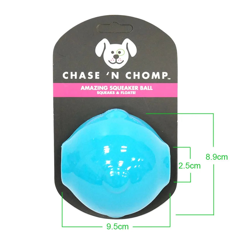 CAITEC Dog Toy Amazing Squeaker Ball Durable Floatable Springy Bite Resistant Best for Tossing Chasing For aging Medium Large Dog