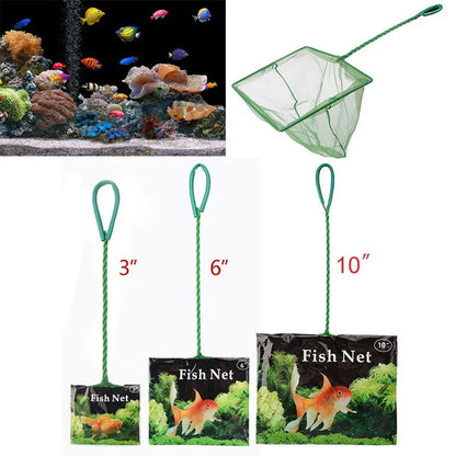 Portable Fish Catching Net – Aquarium Cleaning Tool with Long Handle