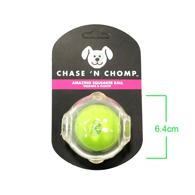 CAITEC Dog Toy Amazing Squeaker Ball Durable Floatable Springy Bite Resistant Best for Tossing Chasing For aging Medium Large Dog