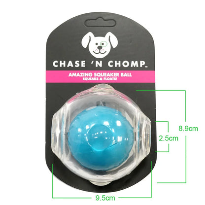 CAITEC Dog Toy Amazing Squeaker Ball Durable Floatable Springy Bite Resistant Best for Tossing Chasing For aging Medium Large Dog