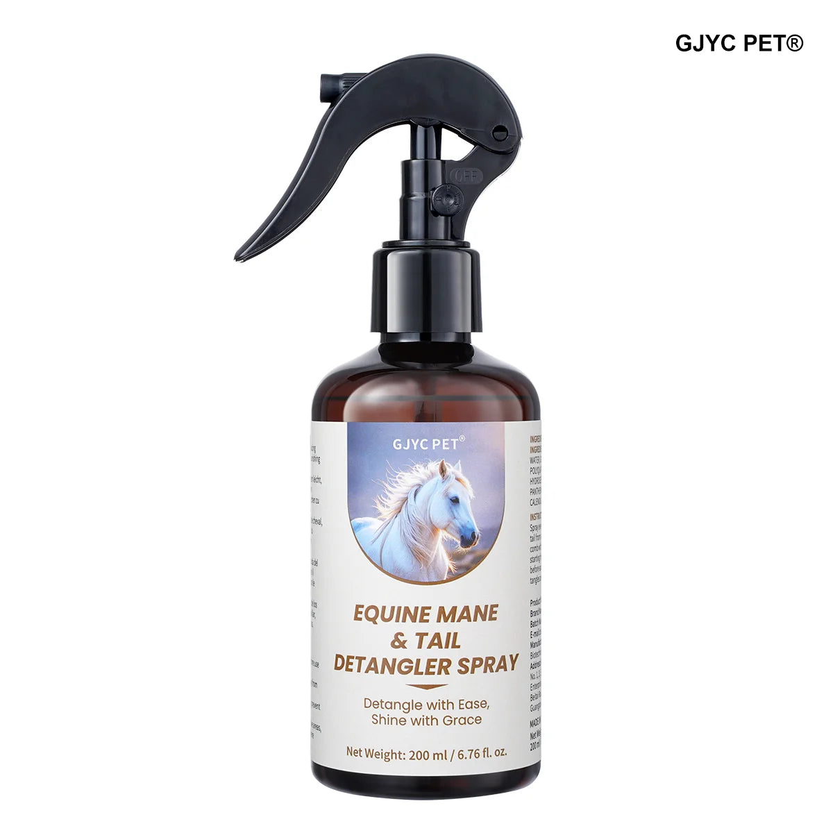 Conditioning Horse Grooming Spray – 200ml Mane & Tail Detangler with Shine Formula