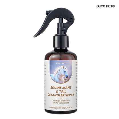 Conditioning Horse Grooming Spray – 200ml Mane & Tail Detangler with Shine Formula
