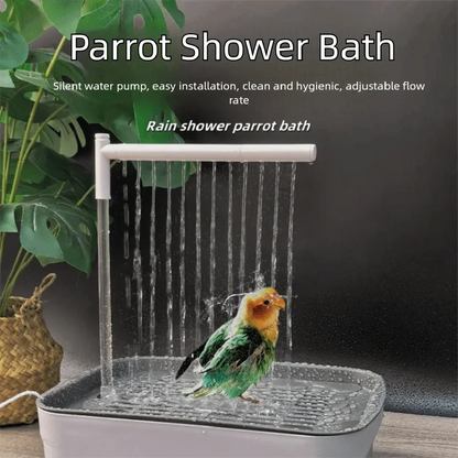 Electric Pet Bird Bath – USB Automatic Water Circulation Bathtub for Parrots