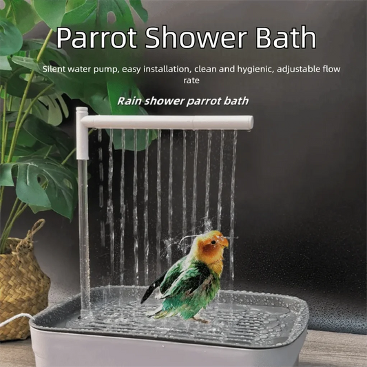 Electric Pet Bird Bath – USB Automatic Water Circulation Bathtub for Parrots