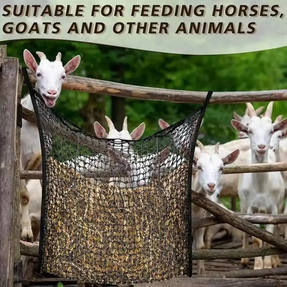 Hanging Hay Net – Large Capacity Slow Feed Bag for Horses and Farm Animals