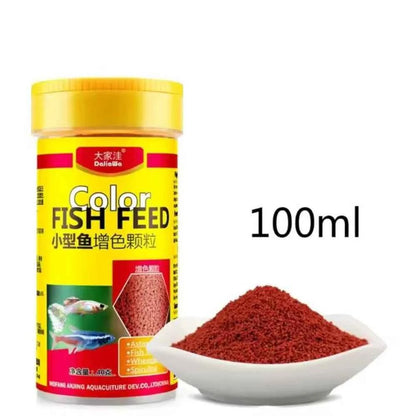 Color-Enhancing Fish Food – Spirulina Granules for Aquarium Fish Tank Feeding