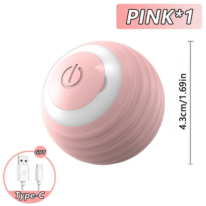 Speedy Tail 2.0 Electric Cat Toy – Automatic Rolling Ball with Dual Speed Modes
