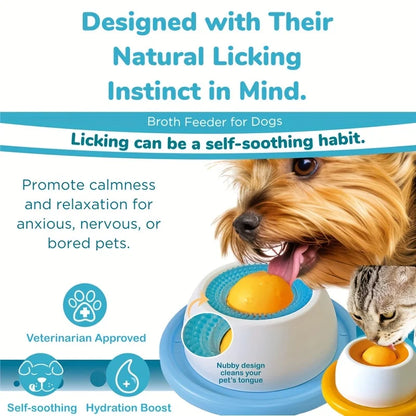 Interactive Pet Lick Plate – Slow Energy Consumption & Dental Care Feeder