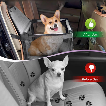 Portable Pet Car Seat Hammock – Foldable Carrier Bag for Cats & Dogs
