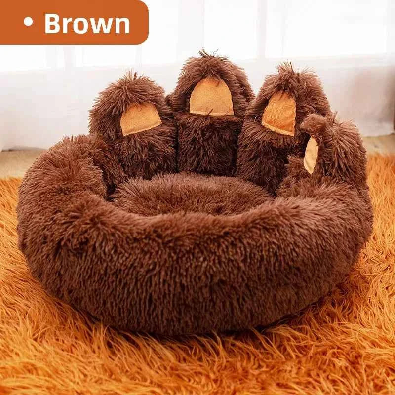 Fluffy Dog Bed Winter Warm Large Pet Products Small Sofa Baskets Pets Kennel Mat Puppy Cats Supplies Basket Blanket Accessories