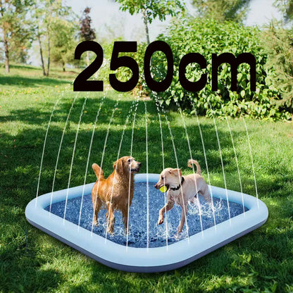 Dog Sprinkler Mat – Large Water Play Pad for Summer Cooling and Exercise