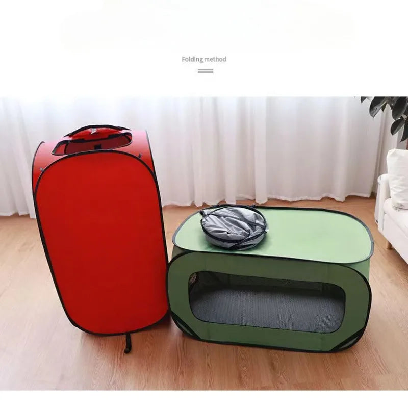 Waterproof Pet Travel Crate – Foldable Oxford Cloth Dog Carrier for Indoor & Outdoor Use