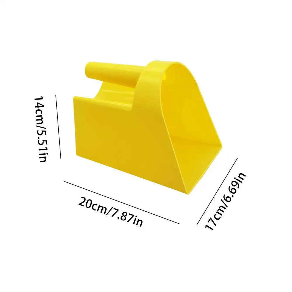 Plastic Feed Scoop Thickened Flat Bottom Food Shovel For Sheep Farming Utility Feed Scoop Poultry Durable Livestock Feeding Tool