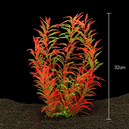 Artificial Aquarium Decor Plants Underwater Water Grass Aquatic Plastic Plants For Fish Tank Aquarium Decorations