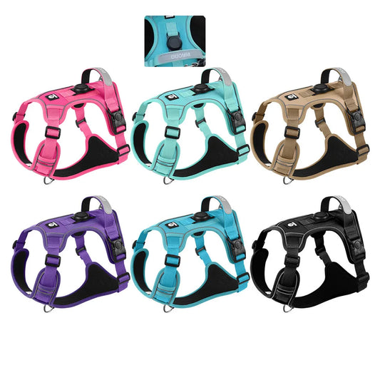 Heavy Duty No-Pull Dog Harness – Reflective Adjustable Vest for Medium & Large Dogs
