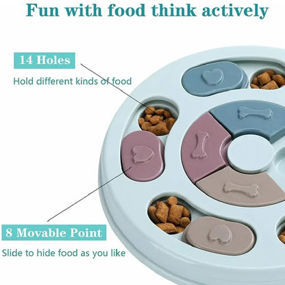Dog Food Puzzle Bowl – Interactive Slow Feeder Toy for Training & Enrichment