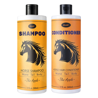 Moisturizing Horse Coat Shampoo – Apple-Scented Mane & Tail Care for All Breeds