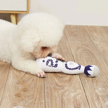 Novelty Tequila Dog Toy – Soft Plush Squeaky Toy for Dogs' Playtime