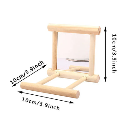 Bird Training Toy Set – 1/8PCS Wooden Swing & Chew Toys for Parrots