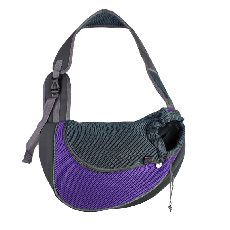 Crossbody Pet Carrier Bag – Portable Mesh Travel Tote for Cats & Dogs