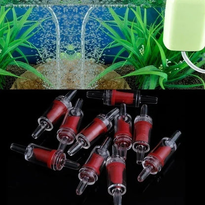 10PCS Fish Tank Non-Return Valves – Aquarium Air Pump & CO2 Check Valve Set