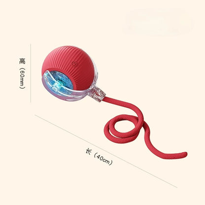 Smart Electric Cat Toy – Rolling Ball with Long Tail for Indoor Cats