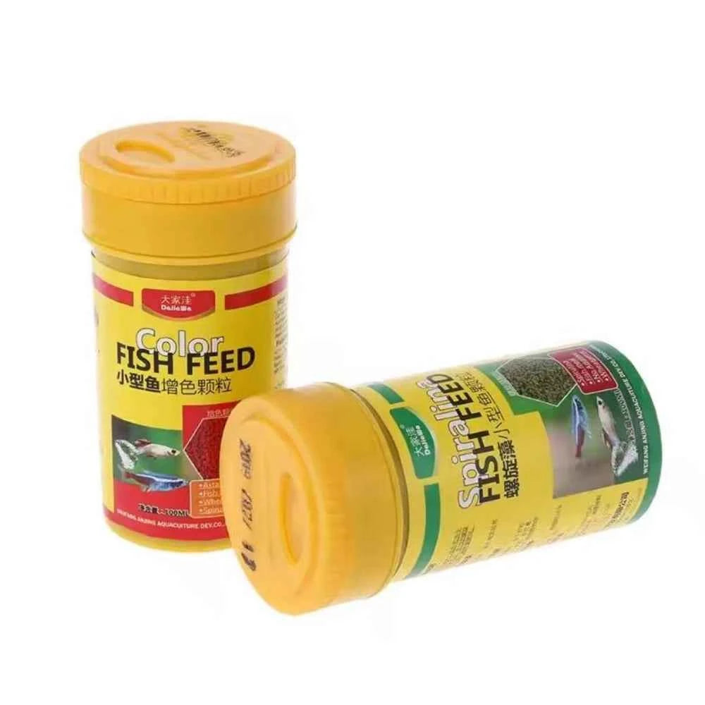 Color-Enhancing Fish Food – Spirulina Granules for Aquarium Fish Tank Feeding
