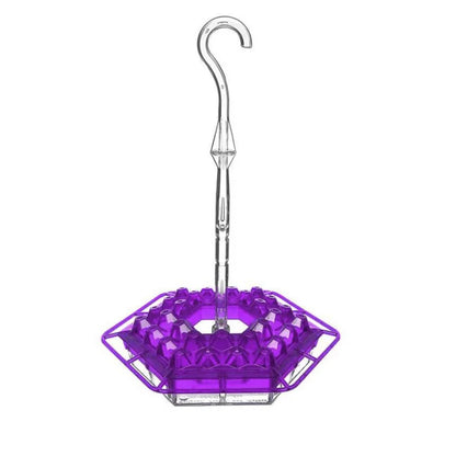 Red Hexagon Hummingbird Feeder Hanging with Hook Garden Bird Feeder Attract More Winged Visitors to Your Outdoor Space