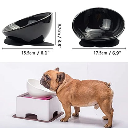 Non-Slip Ceramic Dog Bowl – Wide Mouth Feeding Dish for Small Breeds