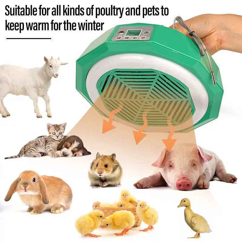 Pet Intelligent Heating Lamp Farm Poultry Temperature Control Lamp Air Warming Heating Cow Chicken Dog Brooding Incubator 220V