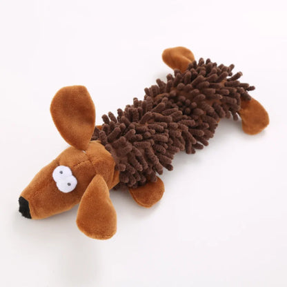 Animal-Shaped Dog Toy – Squeaky Plush Chew Toy for Puppies & Small Breeds