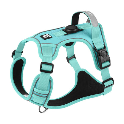 Heavy Duty No-Pull Dog Harness – Reflective Adjustable Vest for Medium & Large Dogs