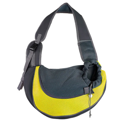 Crossbody Pet Carrier Bag – Portable Mesh Travel Tote for Cats & Dogs