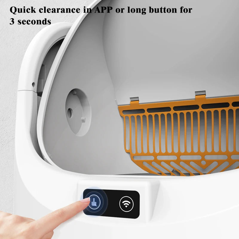 BOOTEELY Self-Cleaning Litter Box – Smart Open-Top Cat Toilet with Odor Reduction Features