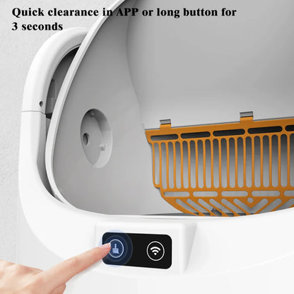BOOTEELY Self-Cleaning Litter Box – Smart Open-Top Cat Toilet with Odor Reduction Features