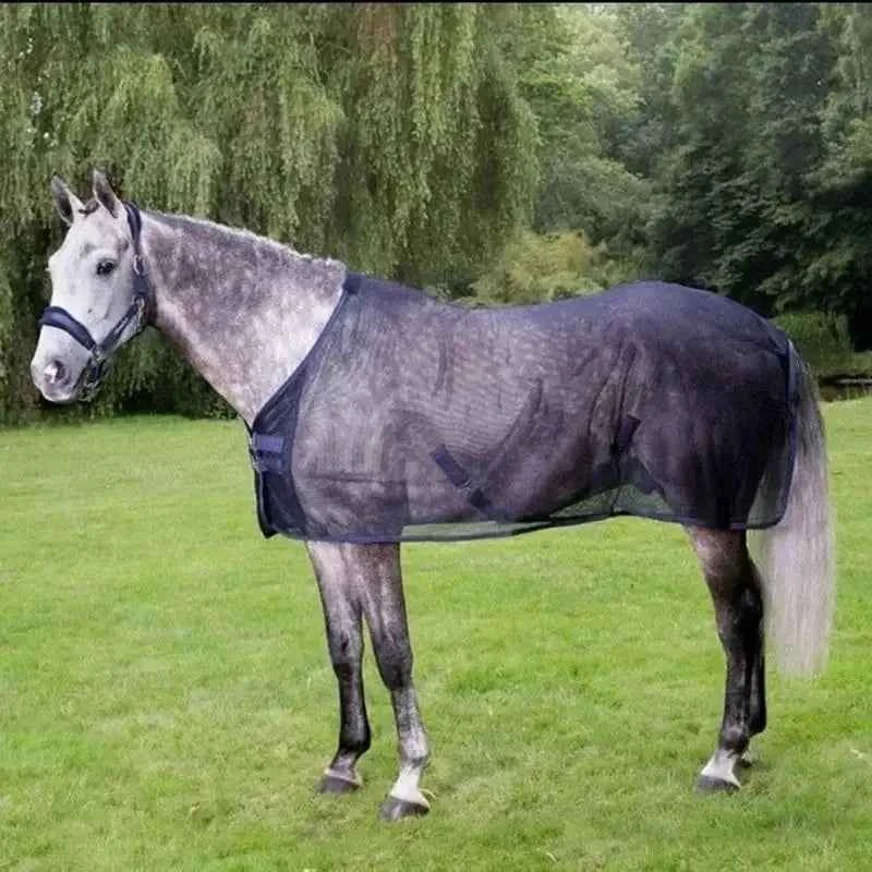 Horse Fly Sheet Breathable UV Protective Tear-Resistant Neck Comfy Mesh Horse Fly Sheet Comfy Equine Summer with Buckle Vest