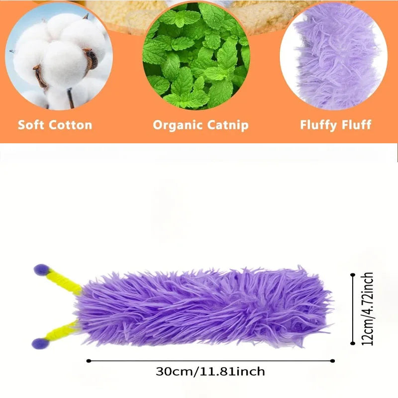 Interactive Cat Pillow Toy – Soft Catnip Plush Toy for Indoor Cats & Kittens